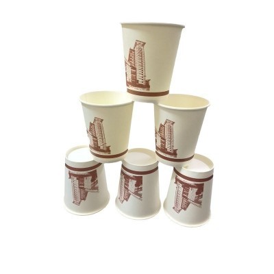 一次性杯 纸杯可印logo办公商用咖啡试吃热饮奶茶杯子 一次性纸杯图3