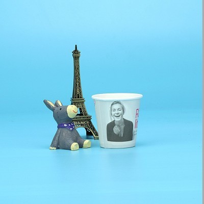 广告纸杯定制加厚牛皮纸咖啡豆浆奶茶一次性水杯订做商务 品尝杯子图4