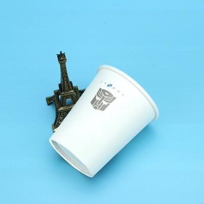 一次性250ml广告纸杯 广告水杯印字LOGO 办公加厚商用热饮纸杯子图4