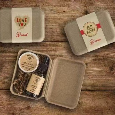 纸浆模塑干压 饰品纸盒子 通用礼品纸盒 环保纸盒 现货批发图4