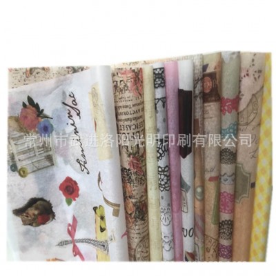 印刷定制拷贝纸雪梨纸蜡光纸牛皮纸制版打样彩色包装纸定做多色图2