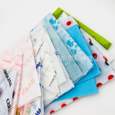 印刷logo拷贝纸雪梨纸蜡光纸牛皮纸单光纸绵纸薄页纸彩色包装纸图5