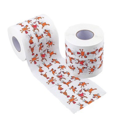 出口欧美圣诞卷纸创意印花卫生纸圣诞餐巾纸跨境批发图4