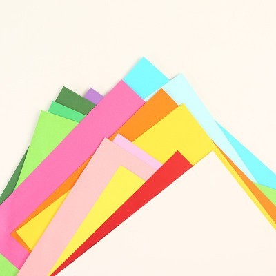 慧洋纯木浆彩色卡纸4k卡纸4开200g硬卡纸儿童手工折纸幼儿园彩卡图4