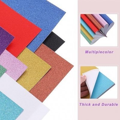 不掉金粉闪光卡纸亮粉 A4金葱金粉纸 背面带胶幼儿园手工d iy压花图2