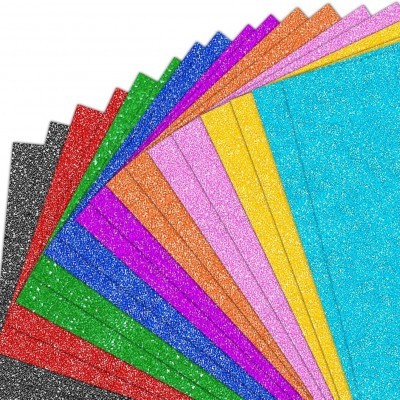 不掉金粉闪光卡纸亮粉A4金葱金粉纸背面带胶幼儿园手工diy压花纸图4