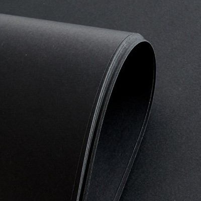 厂家直供 70-1000克黑卡纸 黑卡黑色牛皮纸 美术绘画相册礼盒包装图3