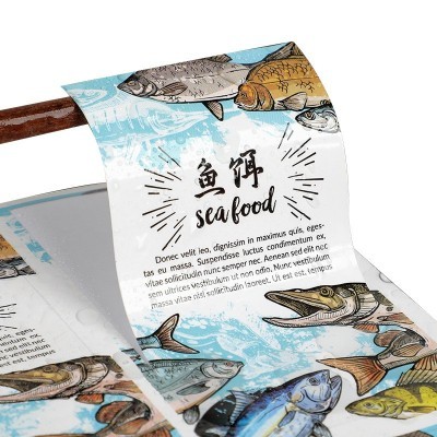 贴纸定制鱼饵鱼饲料不干胶标签防水鲫鱼草鱼窝料商标封口贴定做