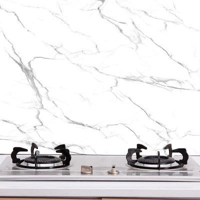 仿大理石翻新贴纸瓷砖自粘墙纸厨房防油贴桌面壁纸跨境批发图2