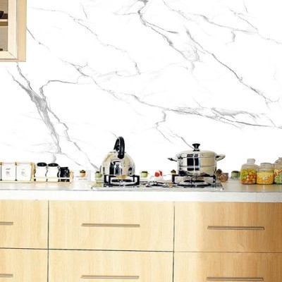 仿大理石翻新贴纸瓷砖自粘墙纸厨房防油贴桌面壁纸跨境批发图4