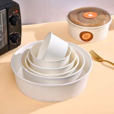 蛋糕胚模具一次性纸碗免洗蛋糕模具6寸7寸淋膜涂层戚风烘培碗纸碗图3