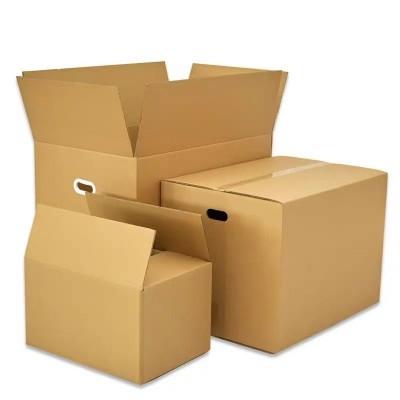 纸壳纸箱厂家搬家纸箱带扣手大纸箱收纳箱五层特硬特大号纸箱子图5