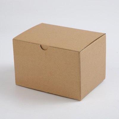 折叠翻盖牛皮纸盒指甲油黄色瓦楞纸盒轴承小电机螺栓通用包装纸箱图2