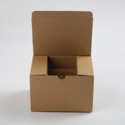 折叠翻盖牛皮纸盒指甲油黄色瓦楞纸盒轴承小电机螺栓通用包装纸箱图5