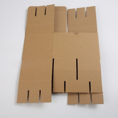 折叠翻盖牛皮纸盒指甲油黄色瓦楞纸盒轴承小电机螺栓通用包装纸箱图3