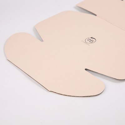 特硬飞机盒彩色服装包装盒白色瓦楞白板纸快递盒白卡纸盒现货批发图3