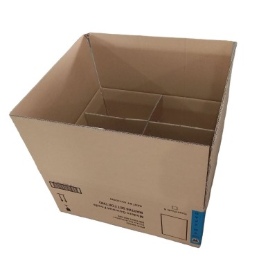 青岛国产牛皮瓦楞纸箱大纸箱 快递特大搬家打包周转瓦楞硬纸箱图5