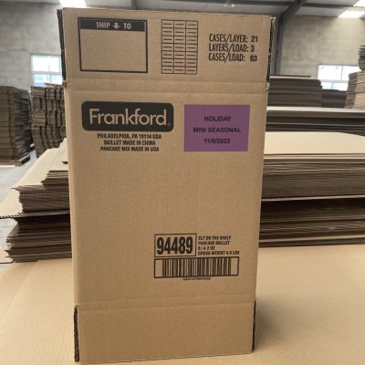 定制即墨三层五层瓦楞纸箱仓库陈列展示箱货架展示分类盒加硬纸箱图4