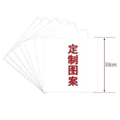 一次性纸巾制作可降解餐具派对套装方形异形纸巾来图制作生日用品图2