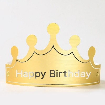 折叠生日帽男孩儿童宝宝成人款周岁派对简约网红生日蛋糕皇冠批发图4