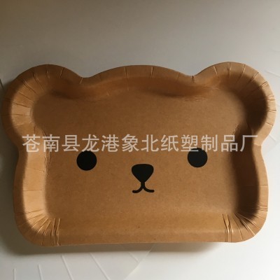 收藏 0分享 29扫一扫举报 一次性异形熊猫纸盘 幼儿园创意儿童diy动物餐盘图3