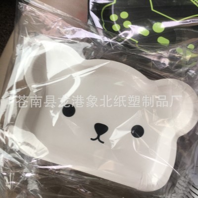 收藏 0分享 29扫一扫举报 一次性异形熊猫纸盘 幼儿园创意儿童diy动物餐盘图4
