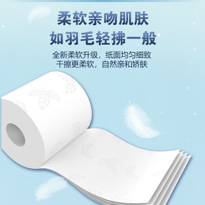 家用卷纸工厂量批整箱卫生间厕所纸卫生纸小卷纸大量批实惠装纸巾图2