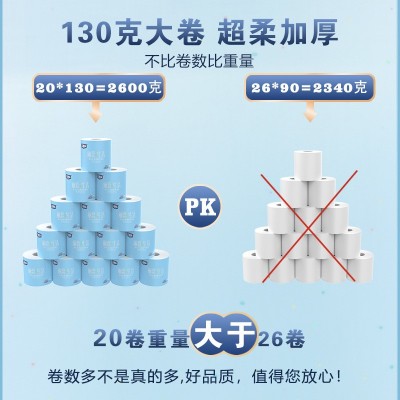 家用卷纸工厂量批整箱卫生间厕所纸卫生纸小卷纸大量批实惠装纸巾图3