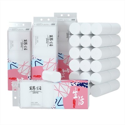丽邦生活卷纸批发家用家庭实惠装纸巾学生宿舍妇婴手厕卫生纸图2