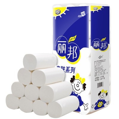 丽邦5层加厚家用妇婴卫生纸无芯卷纸厕纸卷筒纸短款柔软原木浆纸图5