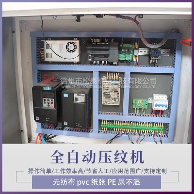 松泰pet薄膜压纹机 退热贴pet离型膜膏药机型膜手机保护膜压纹机图5