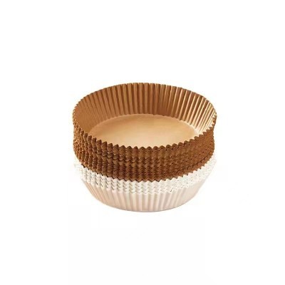 一件代发圆形方形空气炸锅纸食品级专用纸托 烘焙硅油防油纸盘垫图2