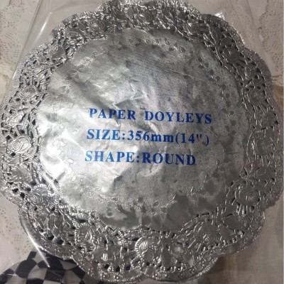 厂家直供花底纸圆形14英寸厨房吸油纸蛋糕纸花边纸披萨垫纸油炸食图3