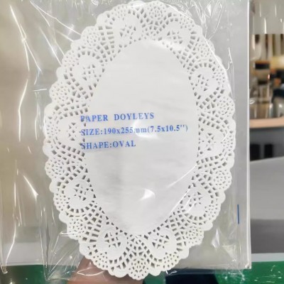 厂家直供花边纸吸油纸椭圆形油炸点心蛋糕花底纸烘焙用纸食物垫纸图2