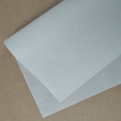 原木浆原料优质纯白加厚拷贝纸 30克 35克防潮包装白色雪梨纸平张图4