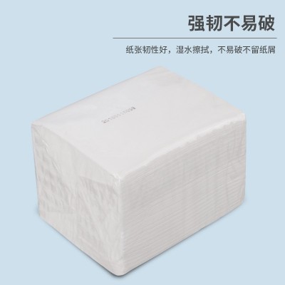 商用餐厅抽纸透明包装 软抽餐饮ktv大排档棋牌室民宿酒店 餐厅纸巾图2