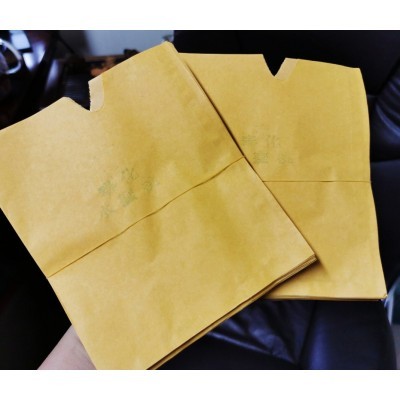 220/1万个14.5X17无铁丝无字亮面在外水蜜桃水果套袋厂家直供图3