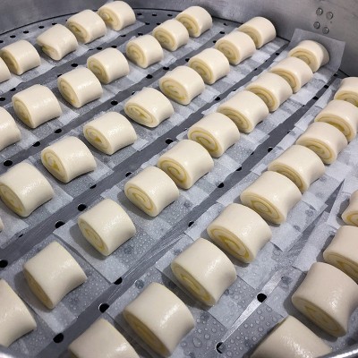 品维一次性蒸笼纸食品商用防油纸蒸包子馒头纸垫圆形糯米团蒸笼纸图2