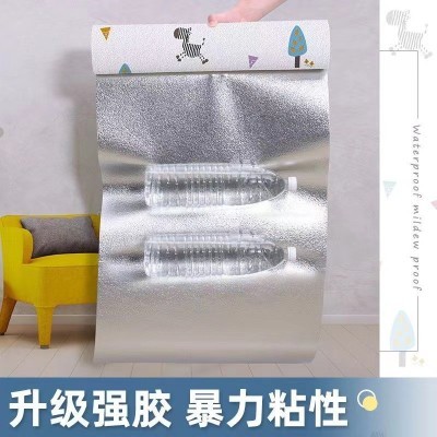 加厚防撞墙贴自粘3d立体墙纸防水防潮防霉壁纸儿童房泡沫软包贴纸图3