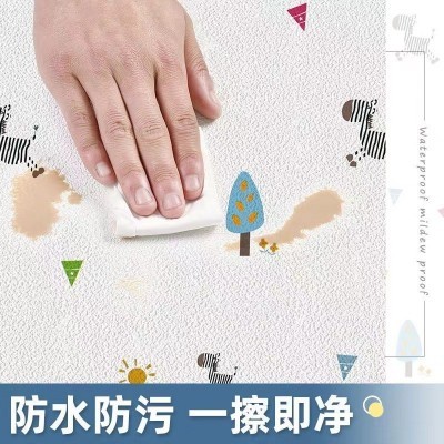 加厚防撞墙贴自粘3d立体墙纸防水防潮防霉壁纸儿童房泡沫软包贴纸图2