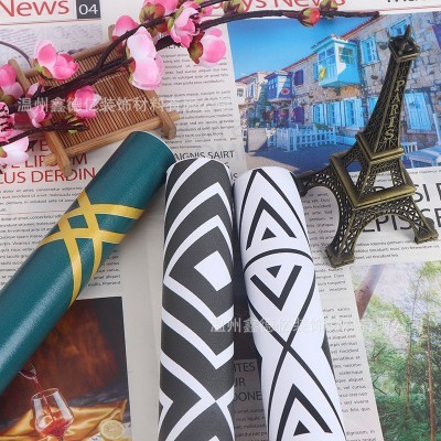 加厚几何壁纸自粘家用卧室客厅背景墙纸大学生宿舍寝室墙面翻新贴图2