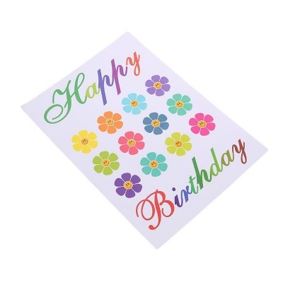 现货批发彩色波波球贴纸数字气球英文生日快乐欢迎光临开业大吉图5