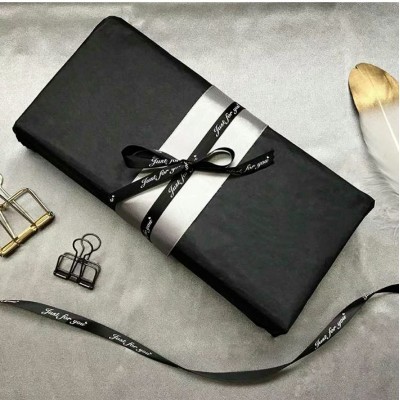 黑色拷贝纸 17克现货即发可分切印刷logo纯黑包装纸 厂家批发图2