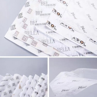 17g雪梨纸印刷拷贝纸logo防潮红酒鞋服礼品类包装纸衬纸厂家直供图2