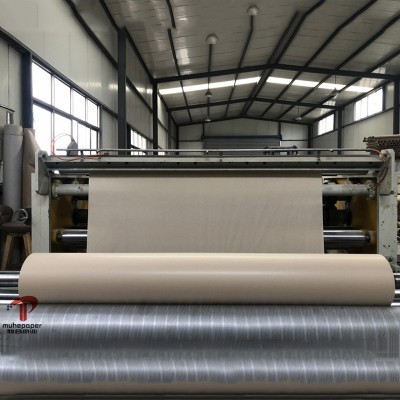 棕黄色30克40克全木浆本色牛皮纸印花原纸热转印衬纸数码印花垫纸图5