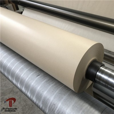 棕黄色30克40克全木浆本色牛皮纸印花原纸热转印衬纸数码印花垫纸图3