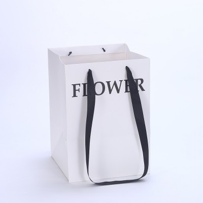 亿佳原创简约设计长方形手提袋礼袋鲜花花束手提礼品袋包装袋批发