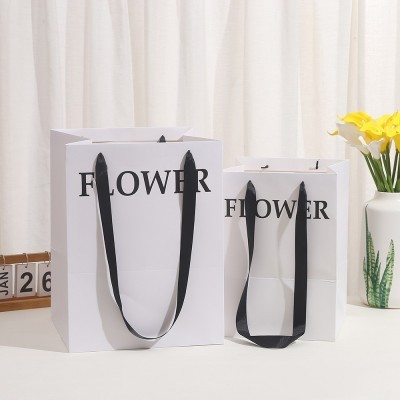 亿佳原创简约设计长方形手提袋礼袋鲜花花束手提礼品袋包装袋批发图4