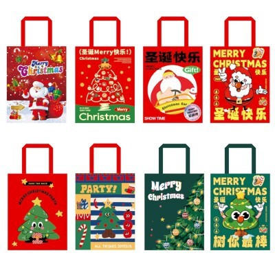 圣诞节创意手提礼品袋纸袋批发牛皮纸袋零食包装袋圣诞礼物袋儿童图5