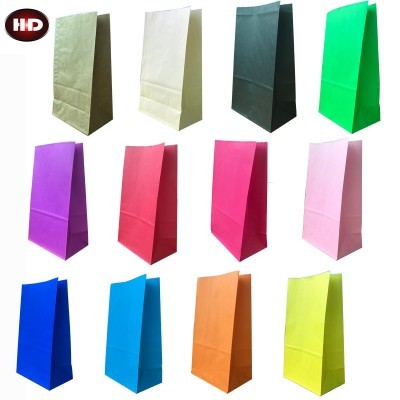 现货供应糖果纸袋牛皮方底纸袋汉堡爆米花打包袋果壳袋13*8*24cm图5